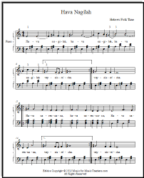 Folk Sheet Music Hava Nagilah For Piano Free Easy Piano Sheet Music Piano Sheet Music Sheet Music