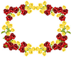 Free Red And Yellow Flower Frame Png Rosenrahmen Freebie Meinlilapark Diy Printables And Downloads Flower Frame Flower Frame Png Frame Border Design