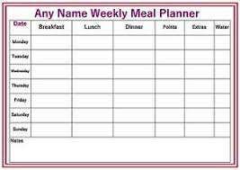 Details About Personalised A4 Weekly Reusable Diet Weight Loss Chart Planner Weight Watchers