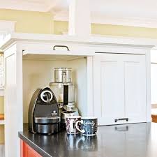 Despite their practicality, appliance garages fell out of fashion for a long time, largely because they instantly dated a kitchen and did very little to enhance the design aesthetic of the space. 40 Appliance Garages Ideas Appliance Garage Kitchen Remodel Kitchen Storage