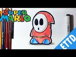 How To Draw Shy Guy From Super Mario Bros Easy Things To Draw Easy Drawings Shy Guy Super Mario Bros