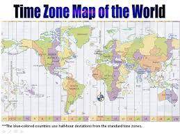 31 legible world time on map