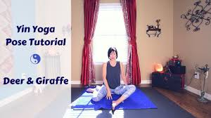 Deer Giraffe Yin Yoga Pose Tutorial Modifications Variations Alte Yoga For Headaches Yin Yoga Yin Yoga Poses