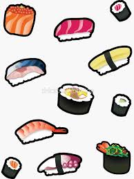New Sushi Stickers Sticker By Thickblackoutline Stickers Stickers Stickers Sushi