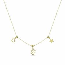 Damit können sie armbänder und halsketten exakt nach maß anfertigen. Dkeniz Anhanger Mit Kette 925 Sterling Silber Vergoldet Engelchen Silberkette Gold 42 Cm 3cm Galeria Karstadt Kaufhof