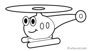 Hubschrauber Ausmalbild Fur Kinder Gratis Ausdrucken Ausmalen Artus Art