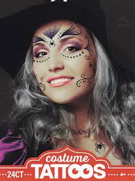 This is a versatile buttercream that you can use to decorate your halloween jack o'lantern or skating rink cake, but keep this recipe on hand for other cakes as well! Amazon Com Halloween Realistic Temporary Costume Make Up Face Tattoo Kit Men Or Women Adult Witch 2 Kits Beauty Personal Care