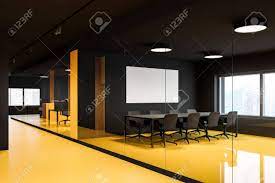 Check spelling or type a new query. Interior Of Bright Office Meeting Room With Black And Yellow Stock Photo Picture And Royalty Free Image Image 141686303