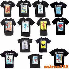 Mexican Loteria Unisex Black T Shirt Funny Small To 2xl Mexican Theme Party Outfit Mexican Party Theme Quinceanera Party