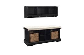 Maybe you would like to learn more about one of these? Brennan 2 Piece Entryway Bench And Shelf Set In Black At Gardner White