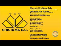 Aqui não falta amor, alma, garra e coração! Hino Oficial Do Criciuma Esporte Clube Hinos De Futebol Letra Da Musica Cifra Club