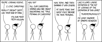 The following religious stories are appropriate for people of all ages, though smaller children may have trouble with some of the bigger, philosophical concepts of the tales. 1932 The True Meaning Of Christmas Explain Xkcd