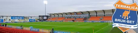 Jesteśmy pierwszym i wielokrotnym mistrzem polski w piłce nożnej. Stadion Termaliki Bruk Bet Nieciecza Home To Sandecja Nowy Sacz Bruk Bet Termalica Nieciecza Football Ground Map