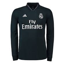 On their way to the european cup final in 2002, real madrid dawned a black away. Real Madrid Long Sleeve Soccer Jerseys 2018 19 Away Football Shirts Cheap Soccer Jerseys Shop Eurojerseys Org
