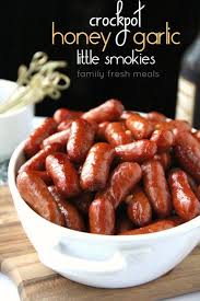 Crockpot Honey Garlic Little Smokies Family Fresh Meals Family Fresh Meals Appetizers Easy Recipes