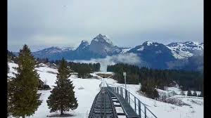 Die standseilbahn von schwyz nach stoos ist die steilste der welt. Riding The Stoosbahn The World S Steepest Funicular Railway Youtube