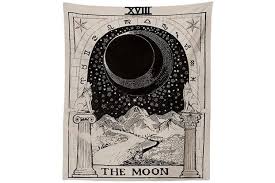 These cool dorm room ideas are perfect for decorating your college dorm room. 51 X59 The Moon Inthouse Tarot Tapestry Wall Tapestry Wall Hanging Psychedelic Tapestry Celestial Tapestry Mediaeval