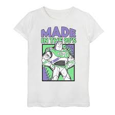 Inspiration for a buzz lightyear font design. Girls 7 16 Disney Pixar Toy Story 4 Buzz Made In The 90 S Graphic Tee