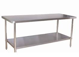 Quality Commercial Kitchen Equipment All Stainless Steel Premium Work Table 24x96 Kitchen Table Metal Stainless Steel Work Table Metal Interior Design
