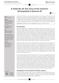 When the king of sodom wanted to reward abraham, abraham refused to take money from the wicked king. Pdf A Home For All The Story Of The Inversion Of Hospitality In Genesis 19