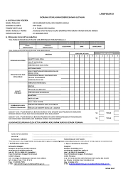 Penilaian keberkesanan kursus terhadap peserta 8. Lampiran D Borang Keberkesanan Latihan