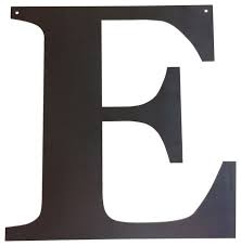 Show your child the fun side of the letter e. Rustic Large Letter E Contemporary Wall Letters By Precision Cut Custom Metal Design Houzz