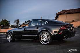 22 Staggered Ac Forged Wheels Ac 313 Brushed Face With Chrome Lip Three Piece Rims Lexani Lx Nine Tires 2012 Audi A7 Audiocit Audi A7 Audi Forged Wheels