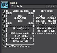 I found my old titan ex move reference sheet from the old days, and putting it up in case anyone else wants it. Mia Maine Blog Entry Titania Extreme Pf Macro Final Fantasy Xiv The Lodestone