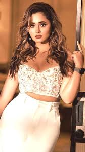 Rashmi Desai Hot Looks In White Floral Bralette And Pants
