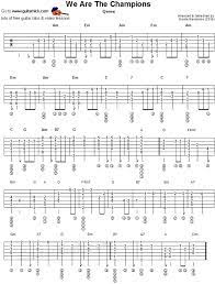 We Are The Champions Fingerstyle Guitar Tab Guitar Tabs Fingerstyle Guitar Guitar Tabs Songs