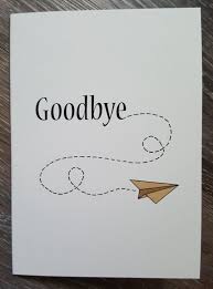 Birthday Card Ideas For Coworker Give This Goodbye Card To A Friend Co Worker Friend Or Family Member Who Is Leaving Or Moving Exterior Goodbye Farewell Cards Leaving Cards Goodbye Cards
