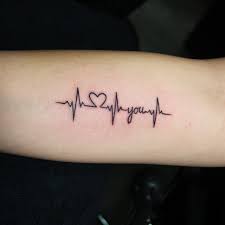 You can make them as big and as detailed as you want. Heartbeat Tattoos For Men Heartbeat Tattoo Shape Tattoo Heartbeat Tattoo Design