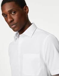 Buy marks and spencer short sleeve formal shirts Shop 3pk Regular Fit Easy  Iron Short Sleeve Shirts M S Collection M S