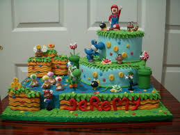 I made a video game themed birthday cake for my son that included sonic the hedgehog and super mario. Mario Bros On Cake Central Mario Birthday Cake Mario Bros Cake Super Mario Cake