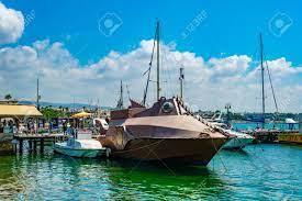 There was a sort of well that opened between two partitions. Paphos Cyprus August 18 2017 Replica Of Nautilus A Boat Stock Photo Picture And Royalty Free Image Image 118180805