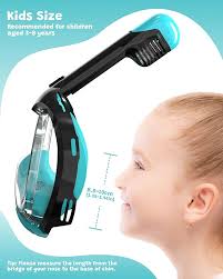 اكيور قناع غوص لكامل الوجه للاطفال