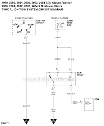Thank you for all of your help. Part 1 Ignition System Wiring Diagram 1999 2004 3 3l Frontier And Xterra