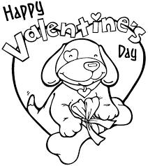 Although, valentine may seem an odd subject for kid's coloring pages as it is mainly celebrated by teenagers and adults, at present it is also observed by small children who often give. Happy Valentines Day Coloring Pages Puppy Best For Kids Toddlers Approachingtheelephant