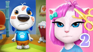 My Talking Hank: Islands VS My Talking Angela 2 Gameplay