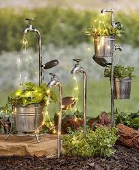 Solar Faucet Water Light Collection Garten Design Solarleuchten Garten Gartenaccessoires