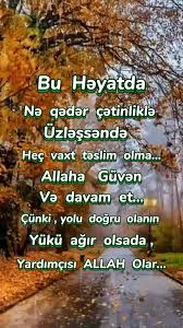 Allaha Güvən, Yola Davam Et - Değerli Sözler