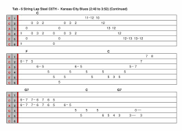 6 String C6 Lap Steel Tab With Audio And Rhythm Track