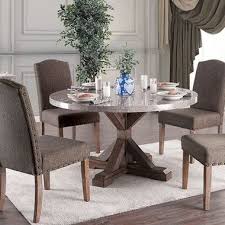 Bridgen 3429rt Round Marble Table Set Marble Table Marble Tables Living Room Dinning Table Set