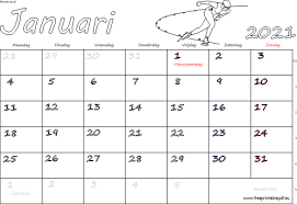 Bij ons kun je op verschillende manieren toegang krijgen tot je jaarkalender. Kalender Januari 2021 Nederland Gratis Printbare Pdf