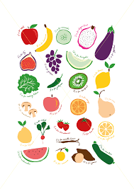 Fruit And Vegetable Abc Print A2 Digital Download Etsy Abc Print Fruits Drawing Vegetable Illustration