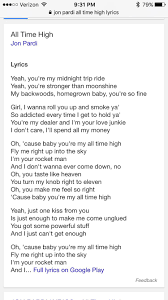 Jon Pardi All Time High Jon Pardi All About Time Lyrics