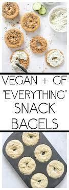Vegan Everything Snack Bagels Gluten Free Recipe Vegan Bagel Snacks Gluten Free Bagels
