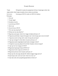 Tentunya, wawancara yang berisi 5w + 1h cukuplah kompleks dan bisa diterapkan pada berbagai macam aktivitas wawancara, tergantung dari tema yang diangkat. Contoh Wawancara Bahasa Jawa Tentang Pendidikan Mosaicone