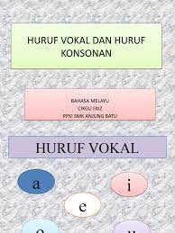 Bahasa inggeris ke dalam bahasa melayu, tulisan jawi dilihat. Huruf Vokal Dan Huruf Konsonan