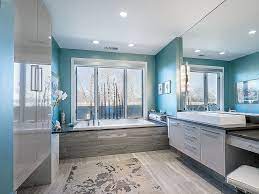 Some of our popular bathroom paint. Trendy Bathrooms That Combine Gray And Color In Sensational Style